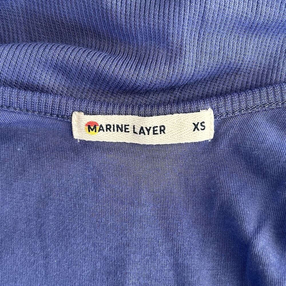 Marine Layer Lexi Soft Ribbed Fit & Flare Casual Midi Tank Dress Size XS Beach - Picture 9 of 10
